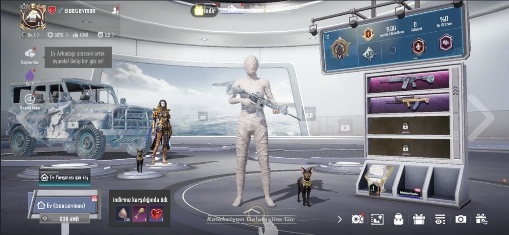 Pubg Mobile X-Suit Mumya 4 sv Buz diyarı