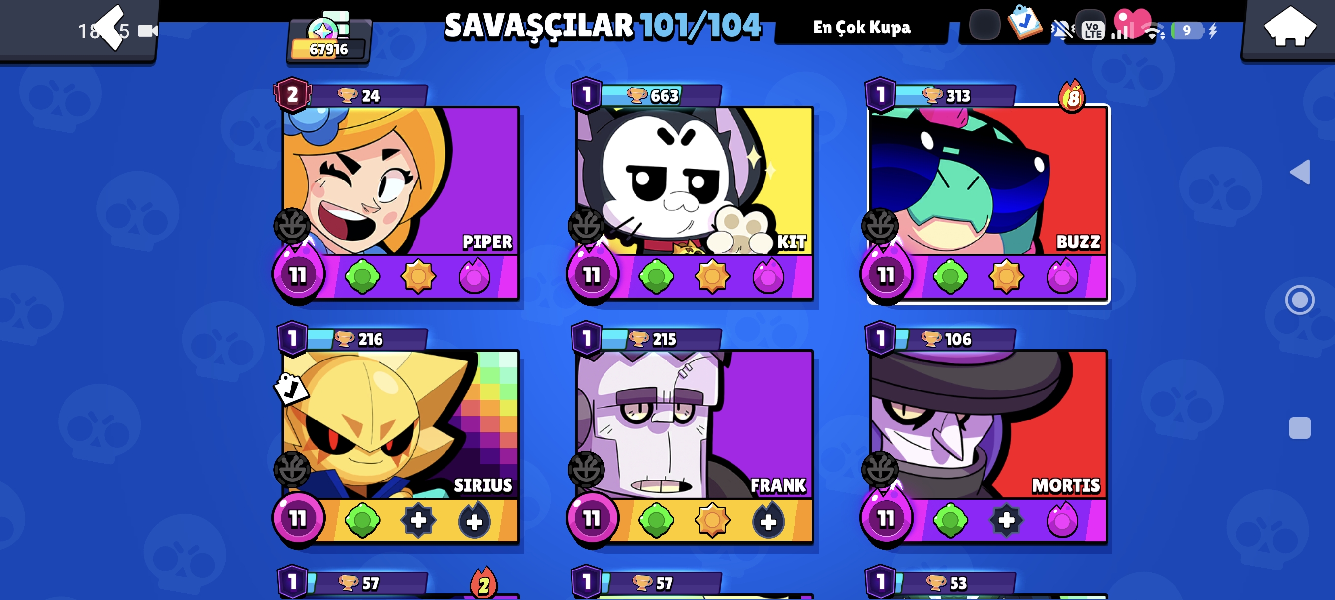 67K Brawl Stars hesabı